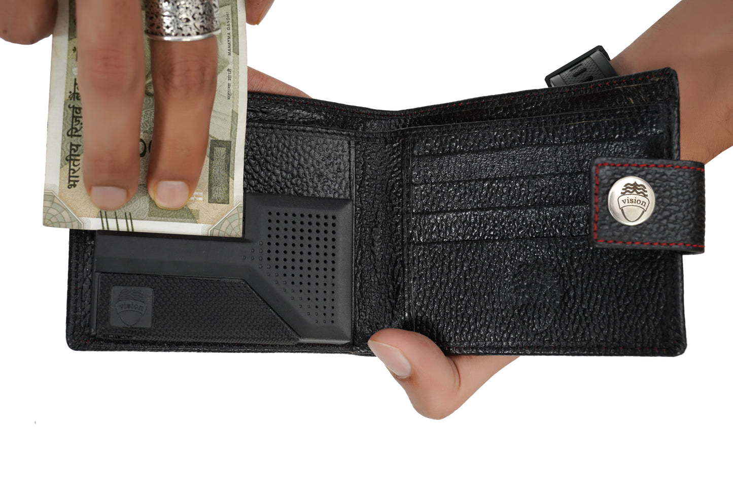 Drishti AI Talking Cane + Vision Wallet Combo – Smart Mobility & Currency Detection for the Visually Impaired (White Cane Safety Day & Diwali Offer)